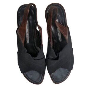 Donald J Pliner strappy sling back heels